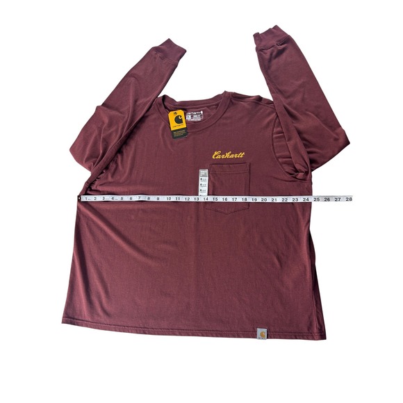 Carhartt Womens XL Loose Fit Lightweight Long Sleeve T-Shirt TK6308-W NEW - Picture 10 of 11